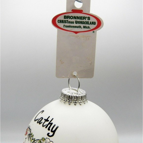 Cathy Christmas Ornament Blessed Friend Personalized Name Teresa Thibault Art - Picture 7 of 7